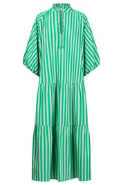 Monterosa Stripe Maxi Dress - Green
