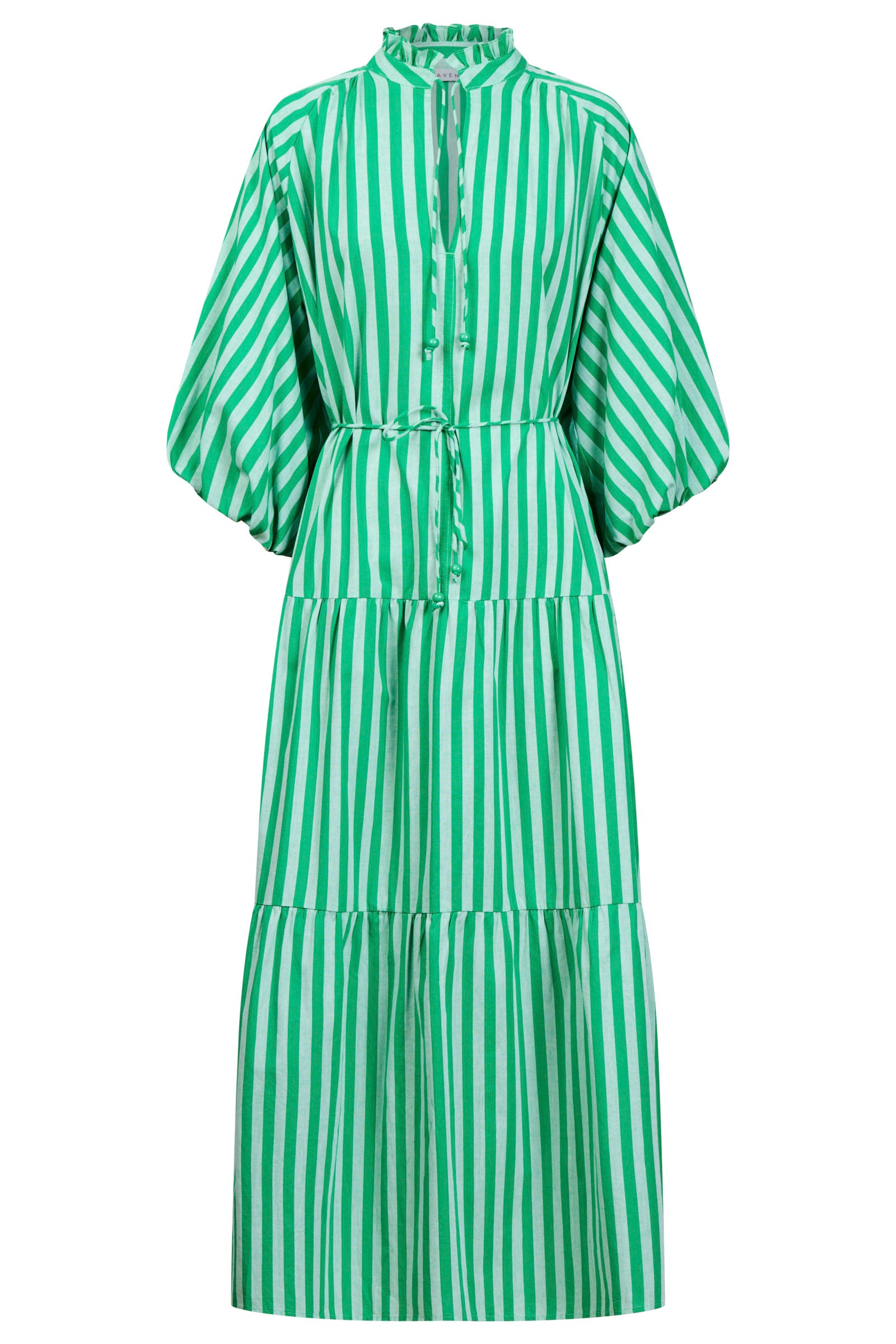 Monterosa Stripe Maxi Dress - Green