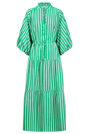 Monterosa Stripe Maxi Dress - Green