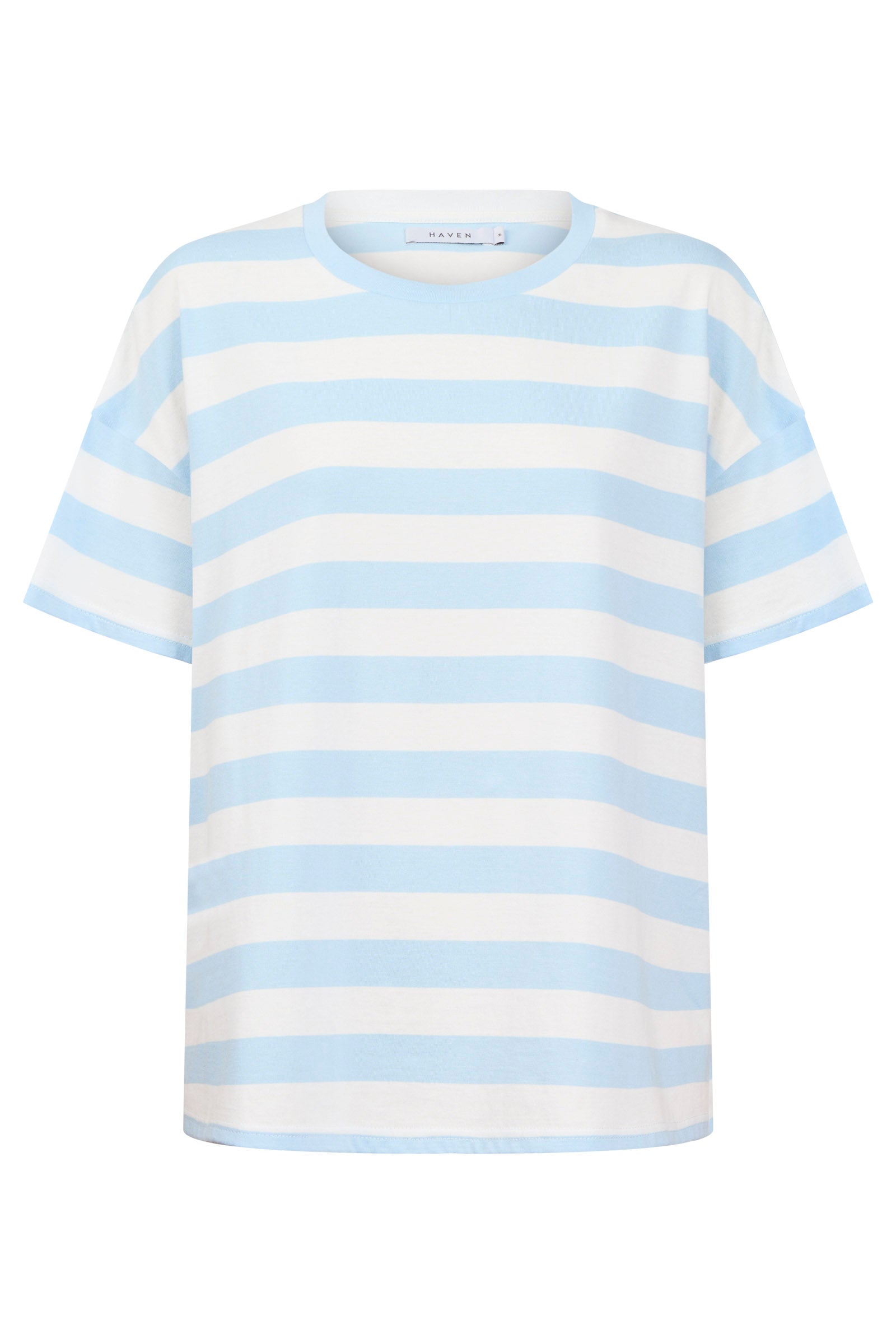 Columbus Stripe Tshirt - Baby Blue