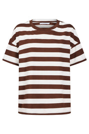 Columbus Stripe Tshirt - Brown
