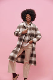 Fargo Cropped Jacket - Brown