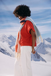 Boston Crop Sweat Top - Red