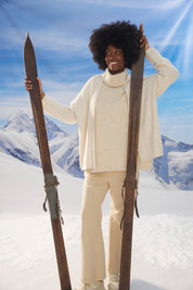 Valenza Knit Poncho - Natural