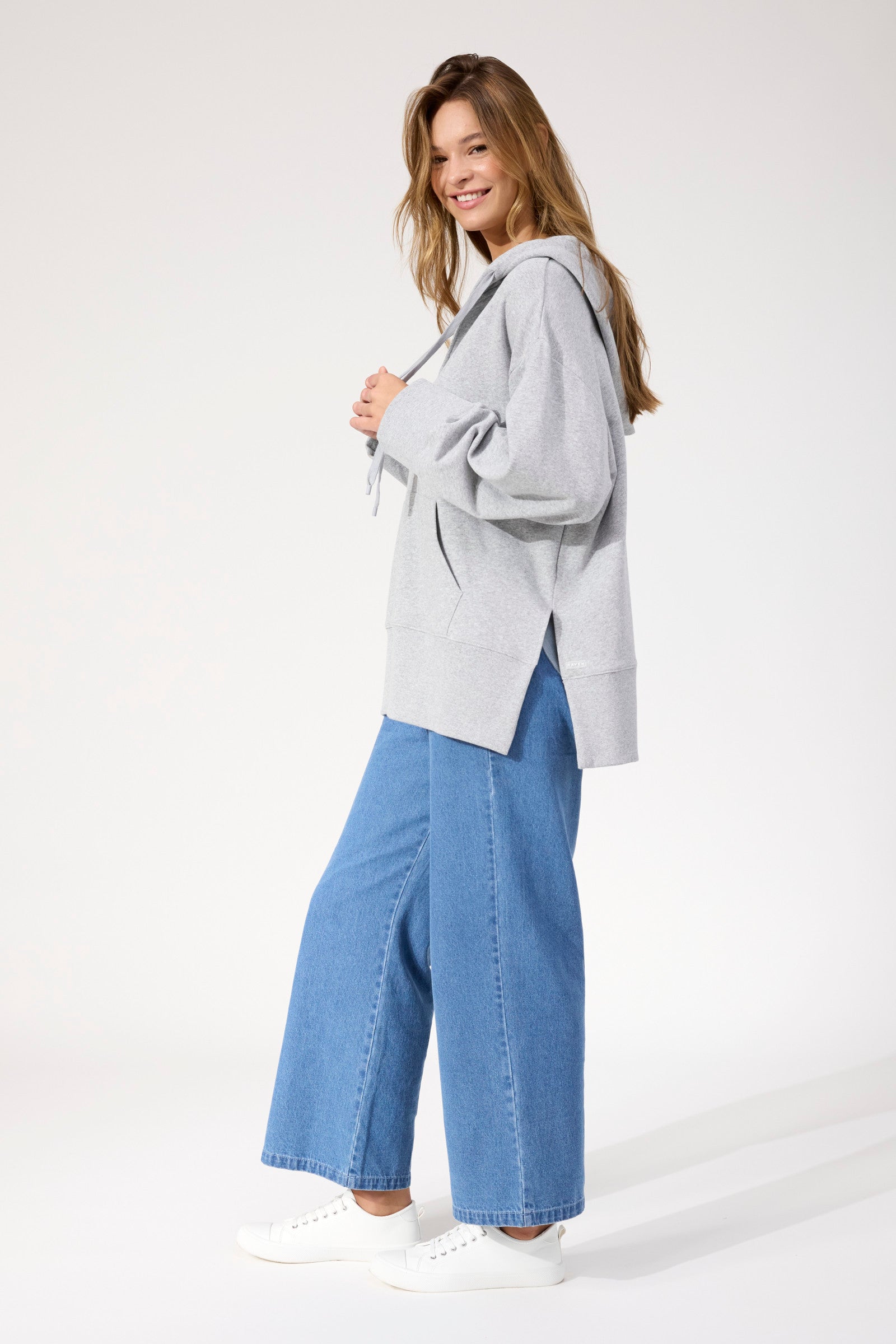 Boston Sweat Hoodie - Grey