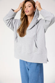 Boston Sweat Hoodie - Grey