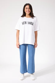 Boston Logo Tshirt - White