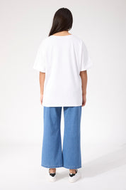 Boston Logo Tshirt - White