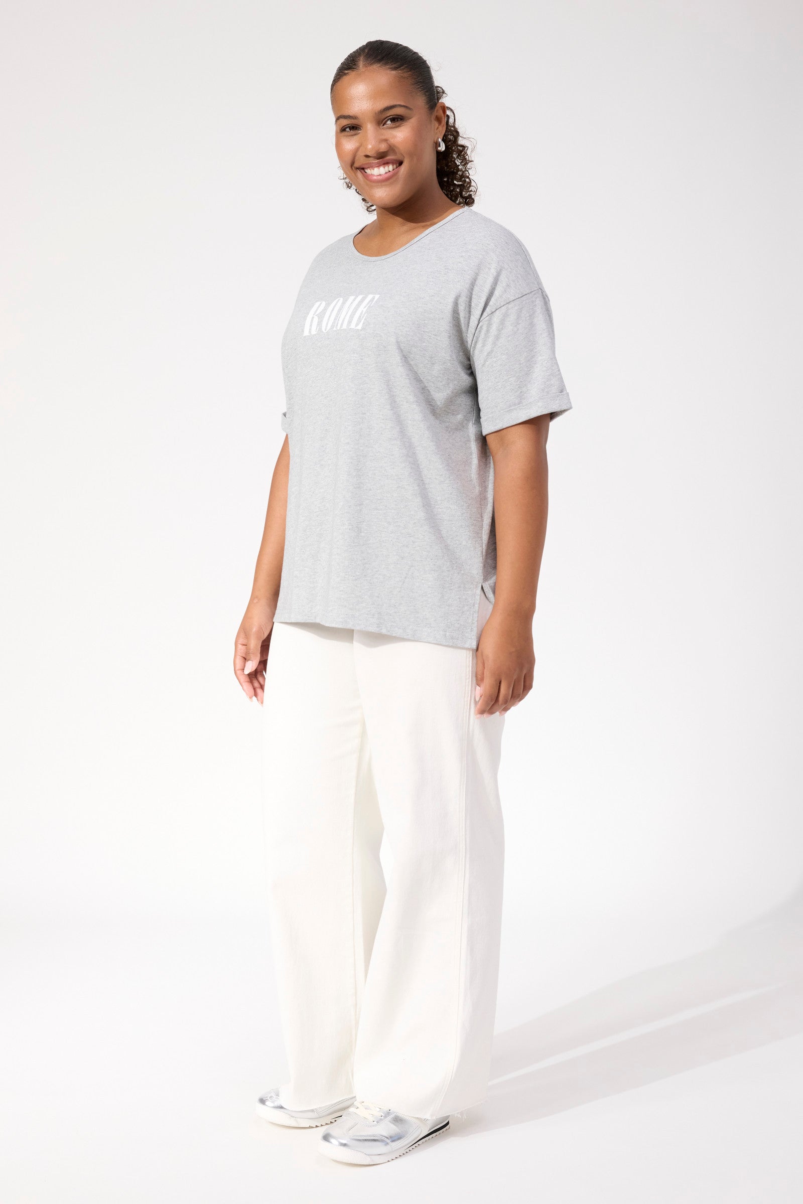 Boston Logo Tshirt - Grey