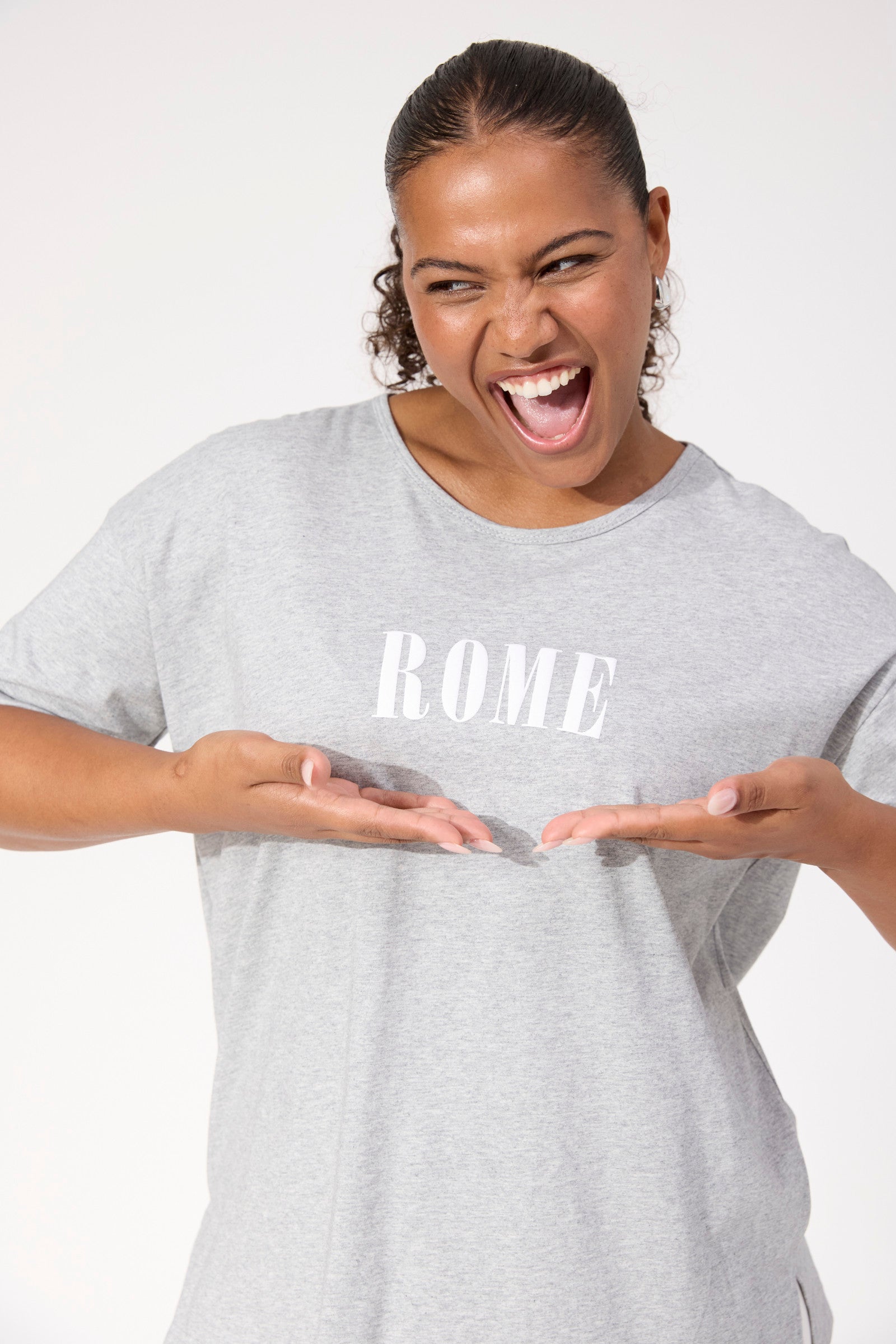 Boston Logo Tshirt - Grey