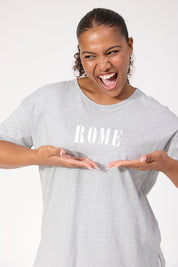 Boston Logo Tshirt - Grey