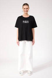 Boston Logo Tshirt - Black