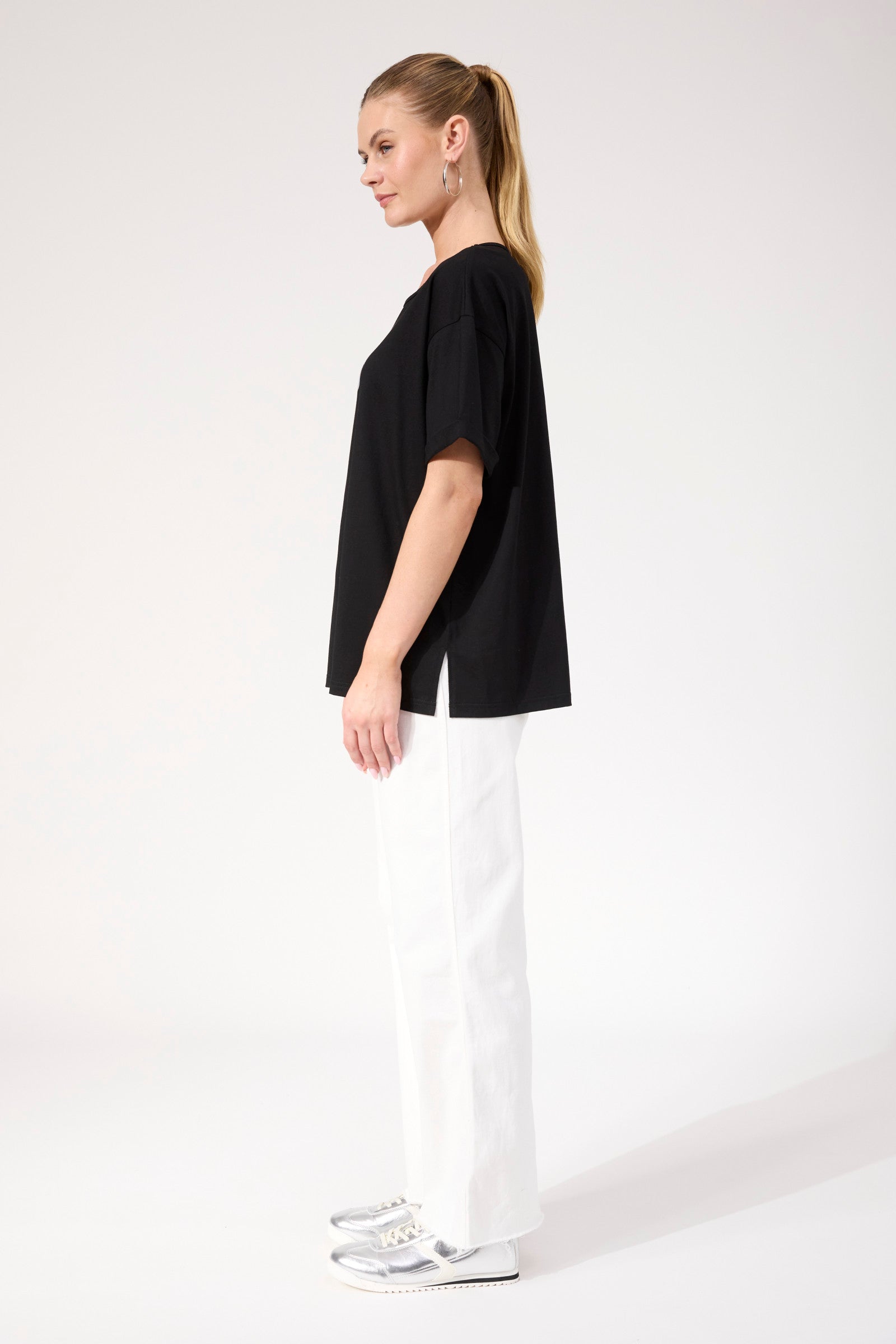 Boston Logo Tshirt - Black