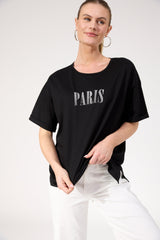 Boston Logo Tshirt - Black