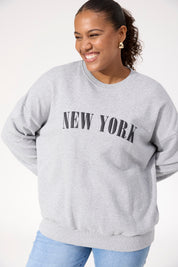 Boston Logo Sweatshirt - Grey