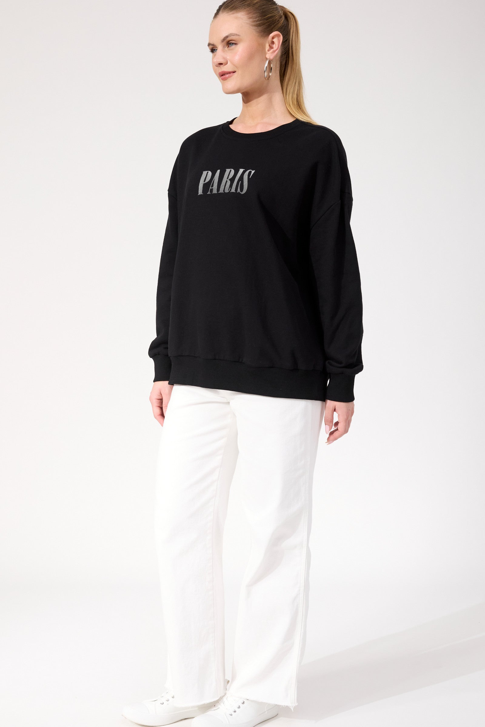 Boston Logo Sweatshirt - Black