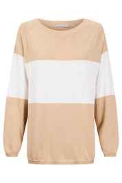 Savoie Stripe Jumper - Latte