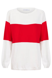Savoie Stripe Jumper - Red
