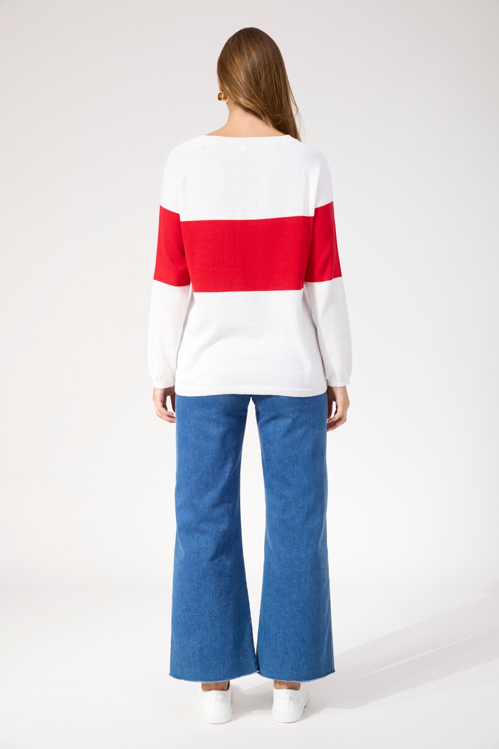 Savoie Stripe Jumper - Red
