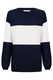 Savoie Stripe Jumper - Navy