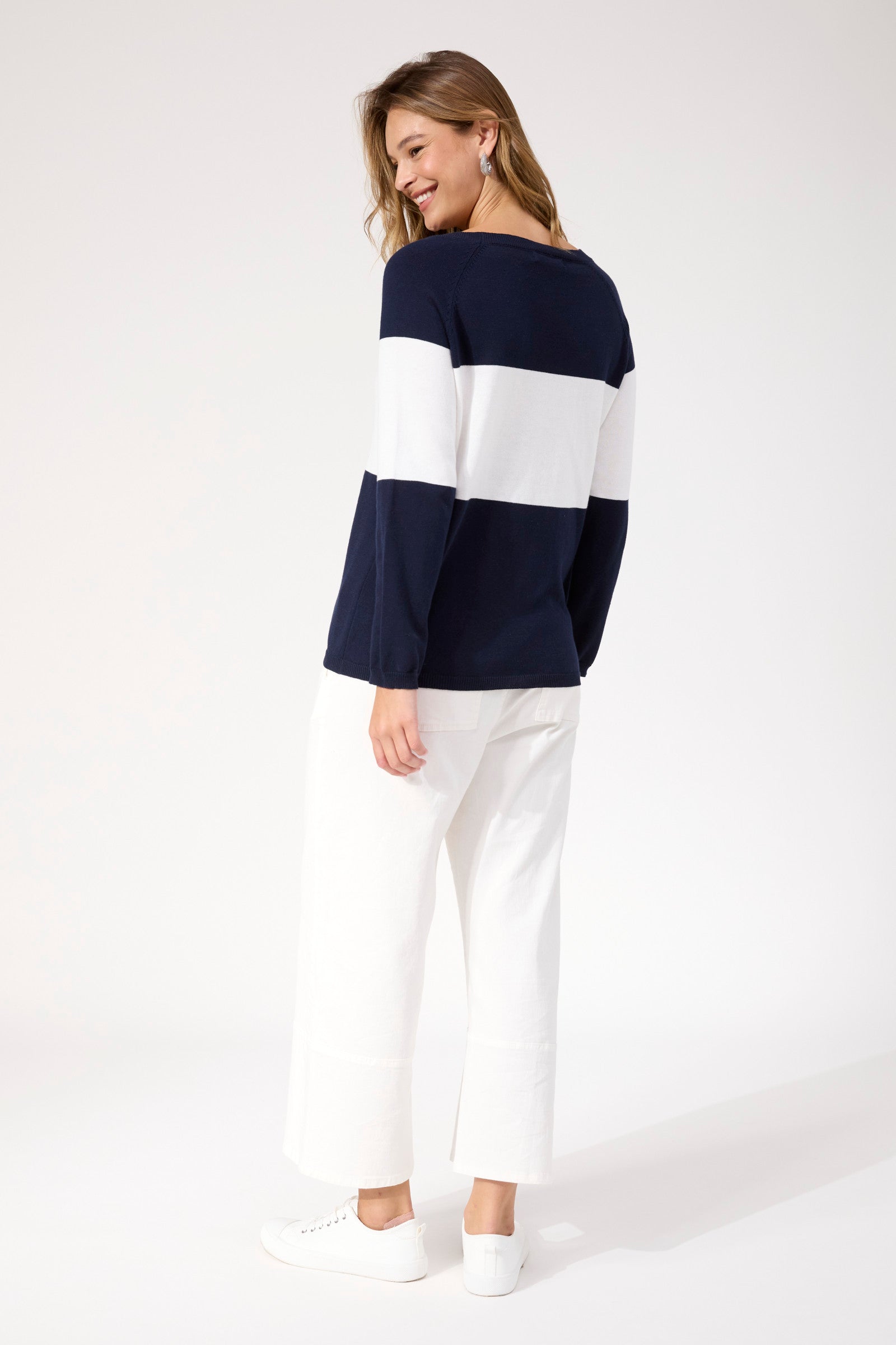 Savoie Stripe Jumper - Navy