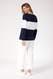 Savoie Stripe Jumper - Navy