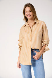 Fairbanks Stripe Shirt - Latte