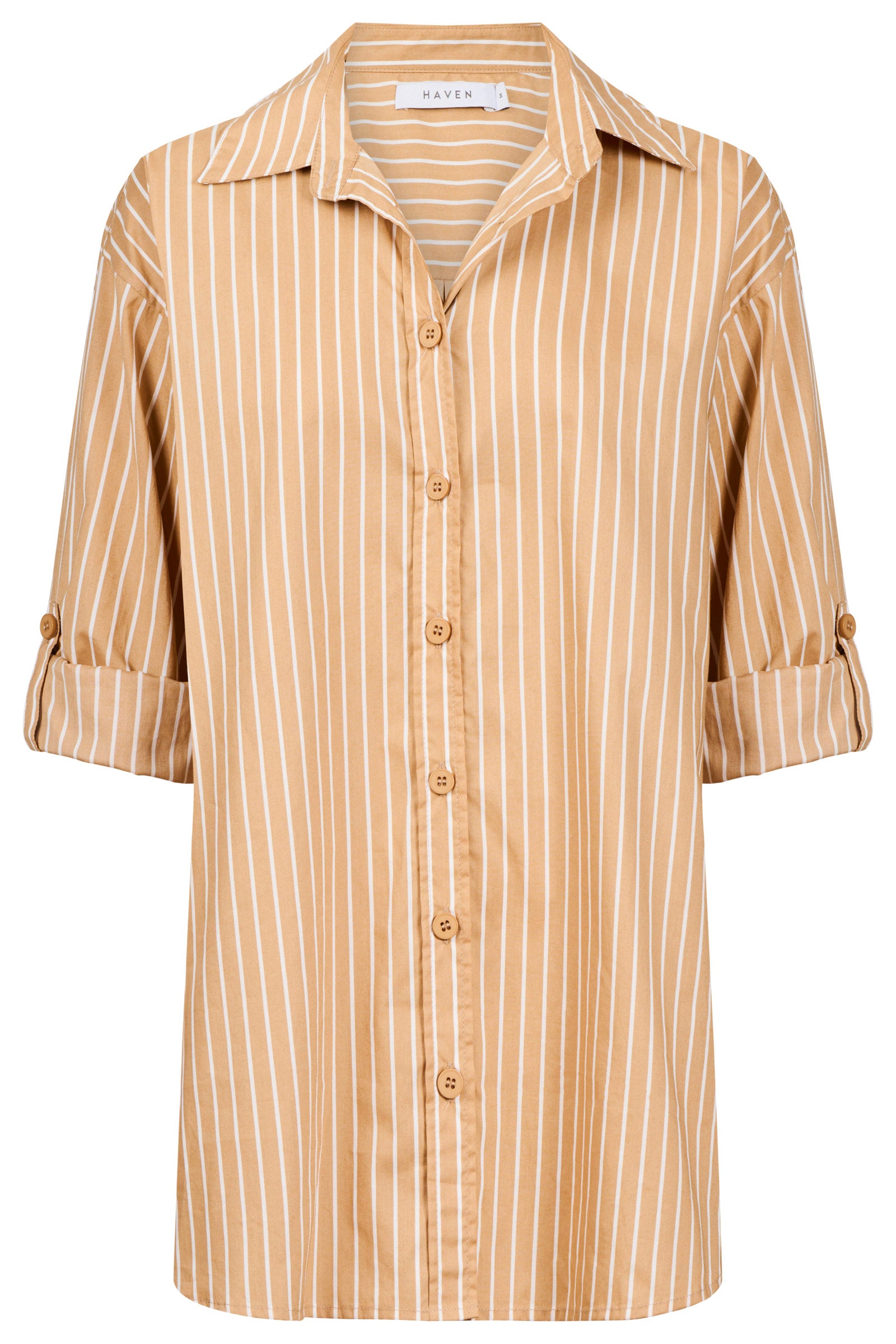 Fairbanks Stripe Shirt - Latte