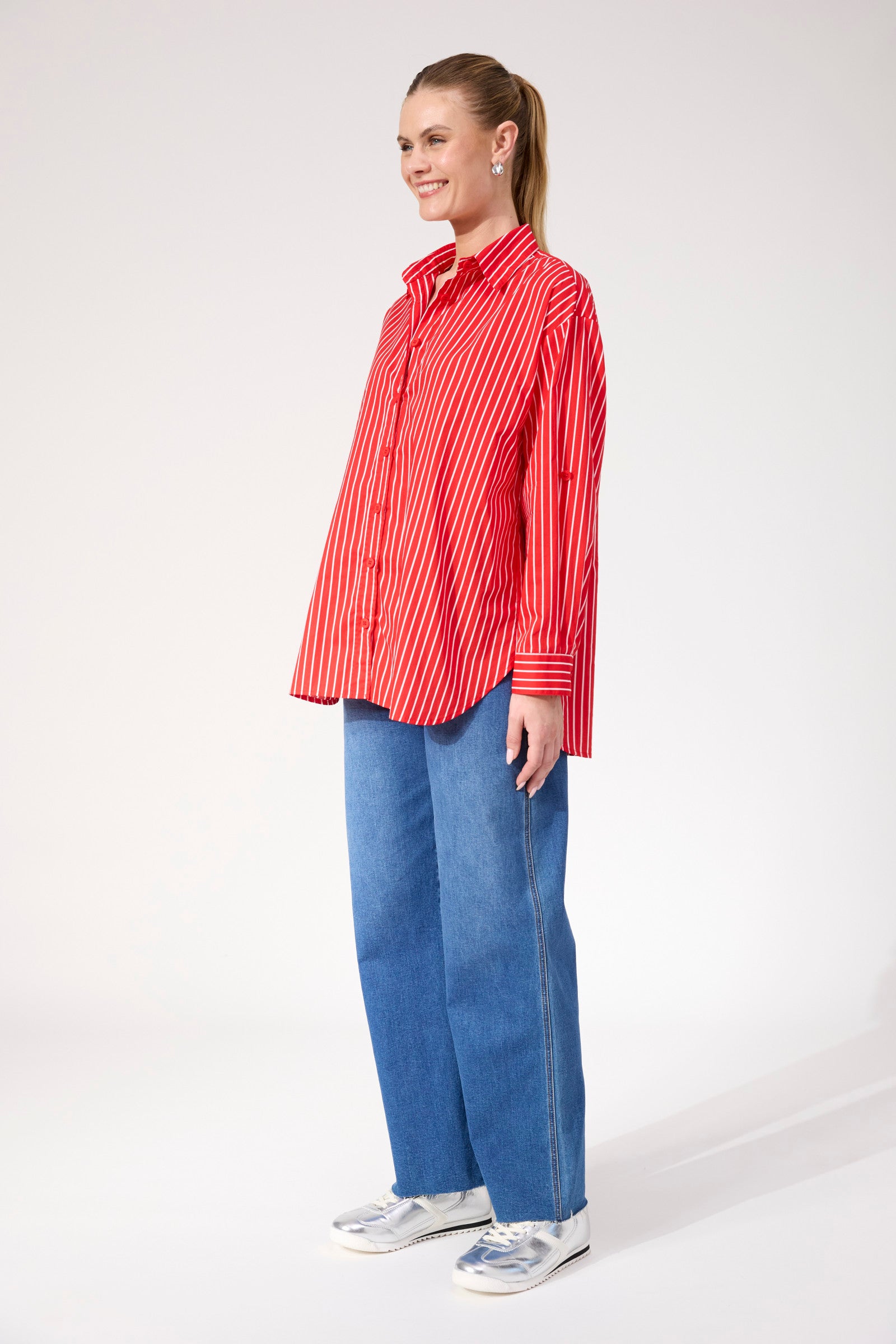 Fairbanks Stripe Shirt - Red