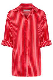 Fairbanks Stripe Shirt - Red
