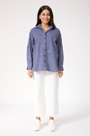 Fairbanks Stripe Shirt - Navy
