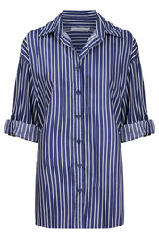 Fairbanks Stripe Shirt - Navy