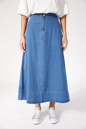 Denver Denim Skirt - Blue