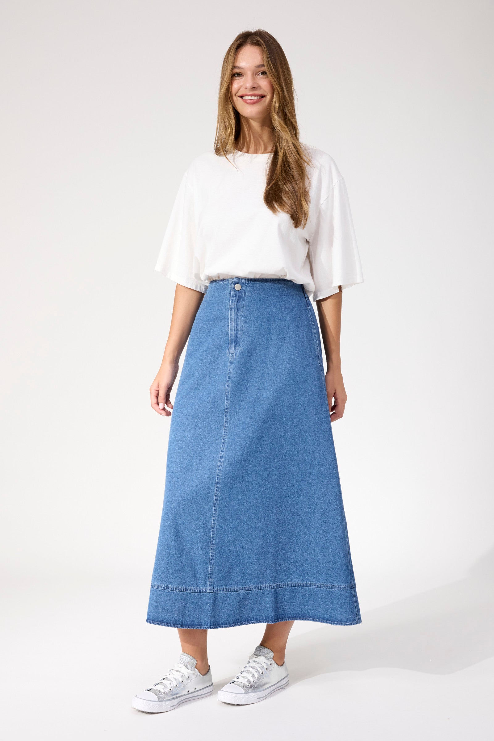 Denver Denim Skirt - Blue