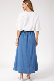 Denver Denim Skirt - Blue