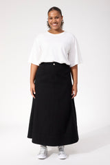 Denver Denim Skirt - Black