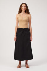 Denver Denim Skirt - Black
