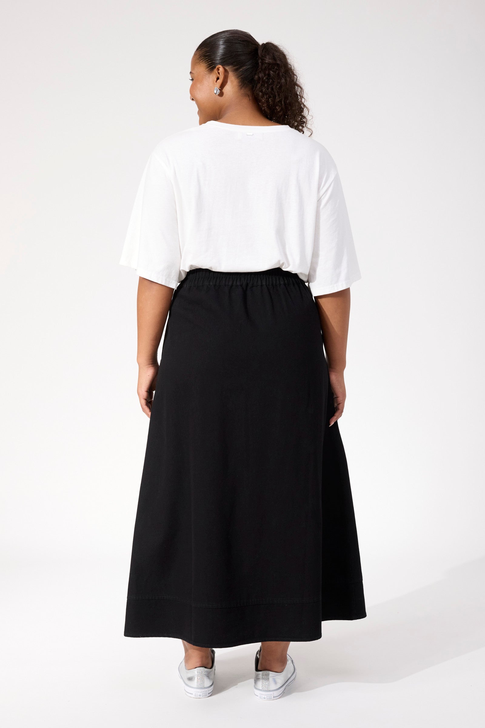 Denver Denim Skirt - Black