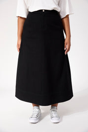 Denver Denim Skirt - Black