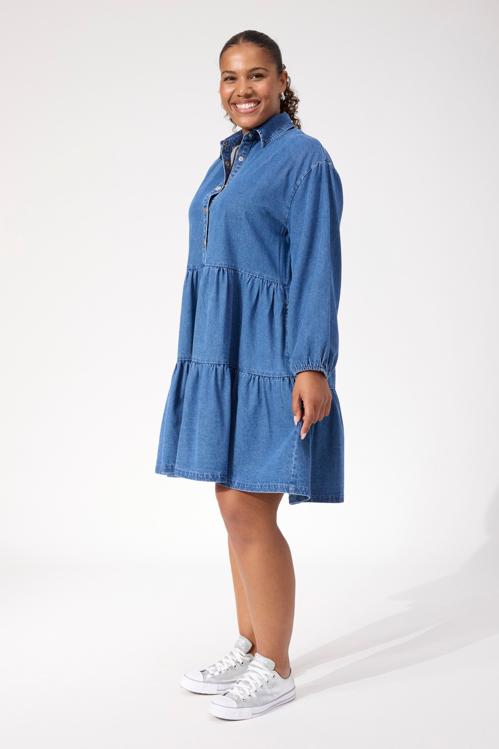 Denver Denim Dress - Blue