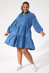 Denver Denim Dress - Blue