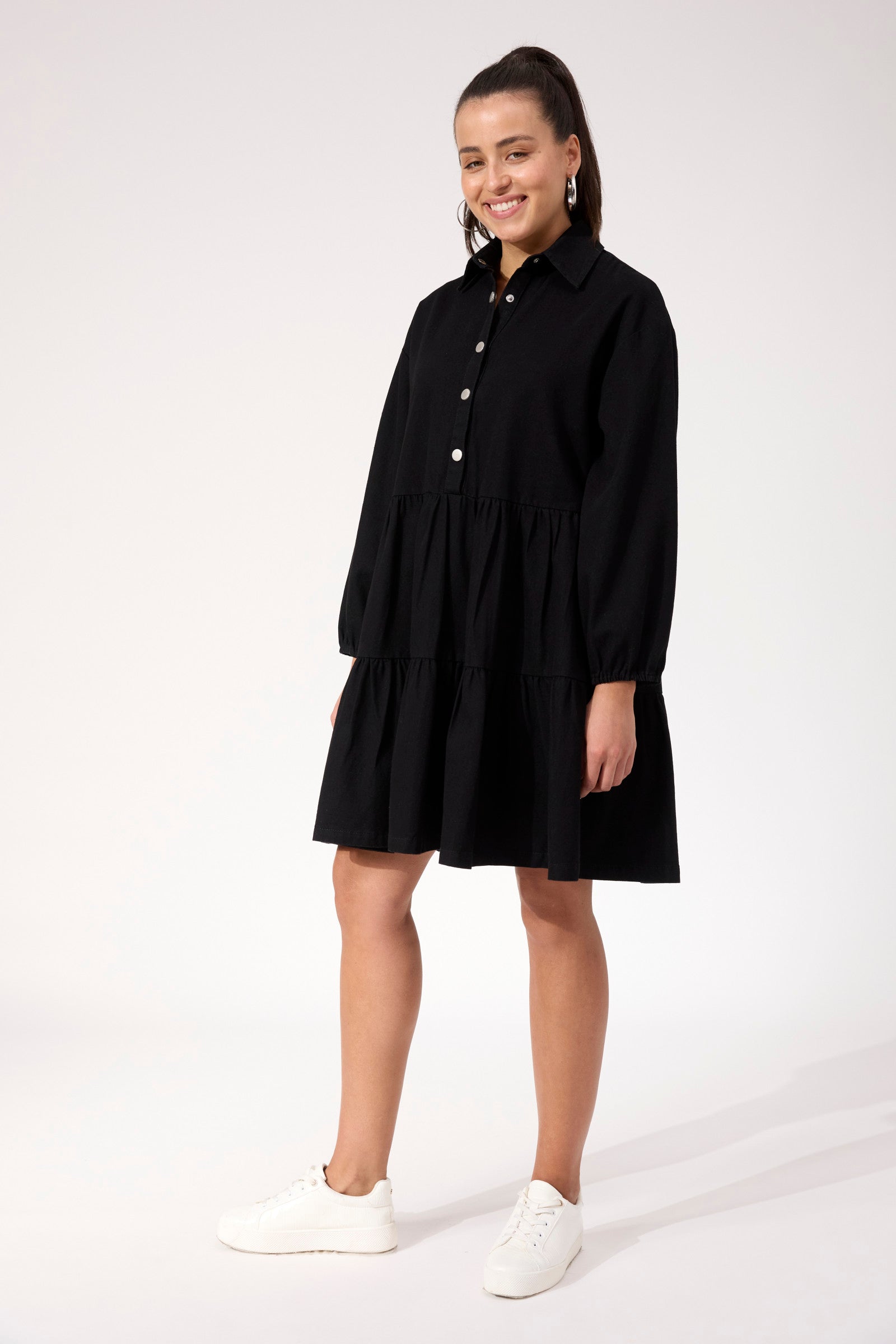 Denver Denim Dress - Black