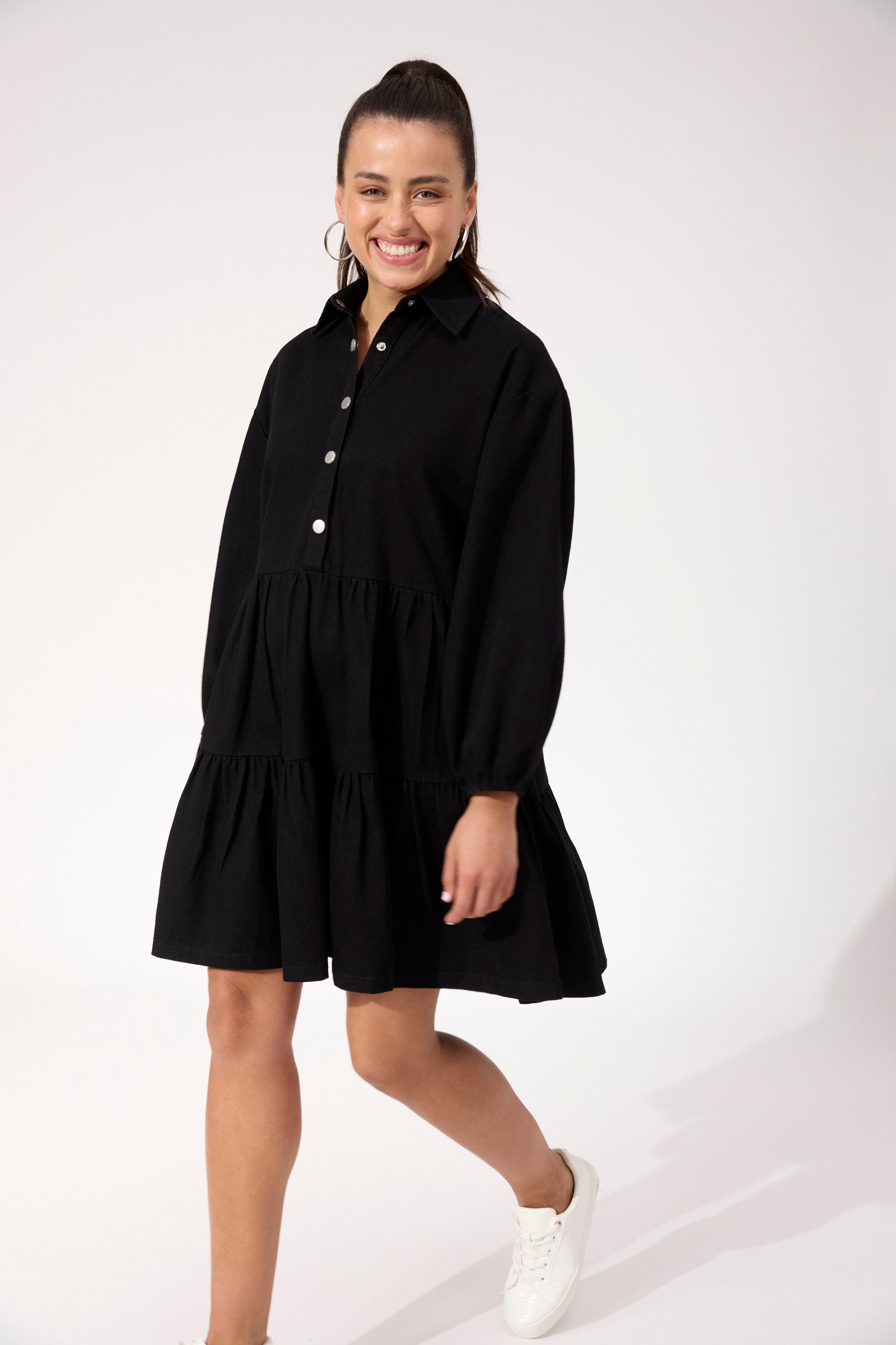 Denver Denim Dress - Black