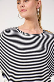 Levi Stripe Long Sleeve Tshirt - Black