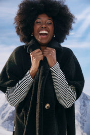 Jackson Oversized Vest - Black