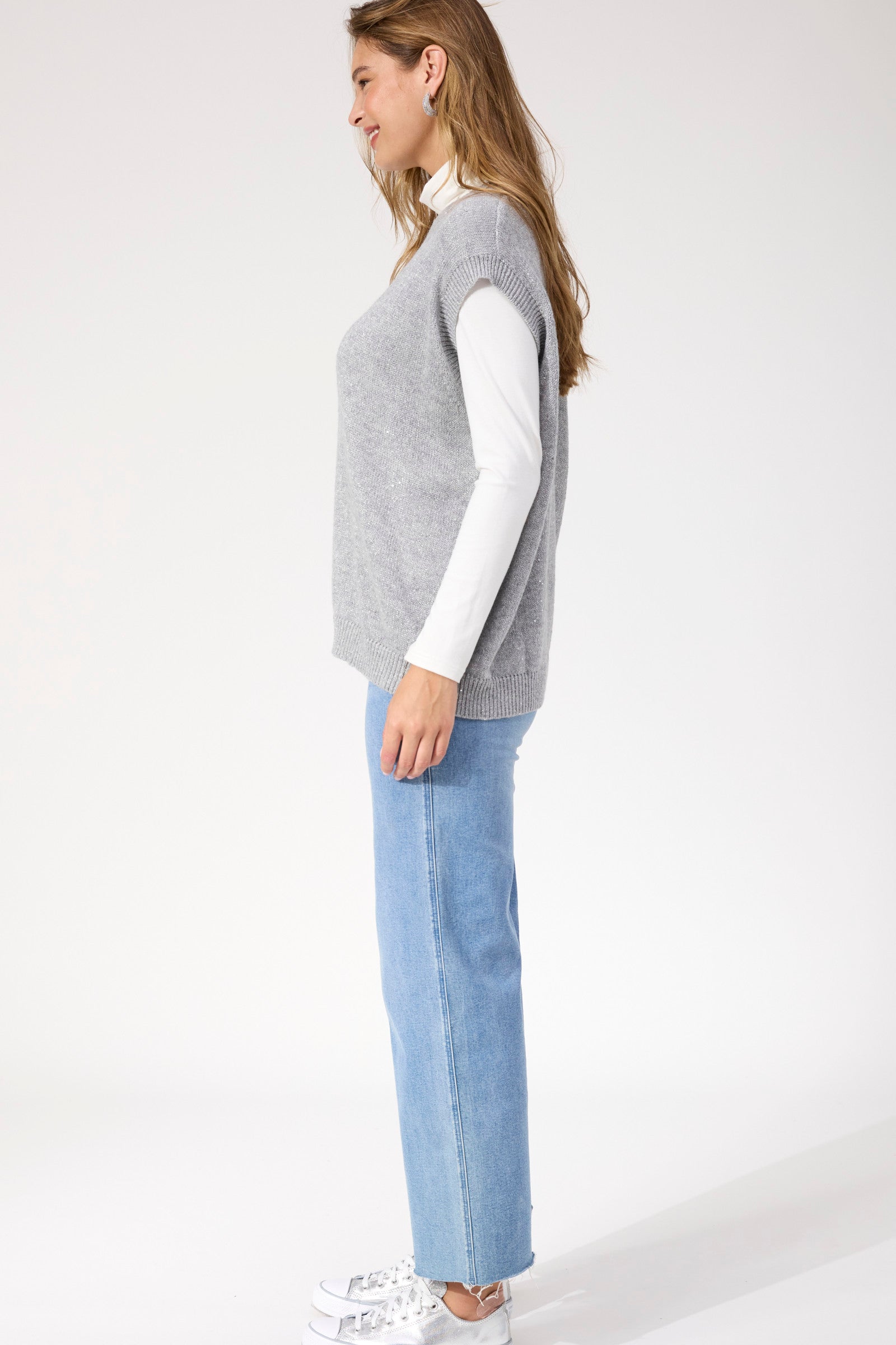 Salla Sparkle Vest - Silver