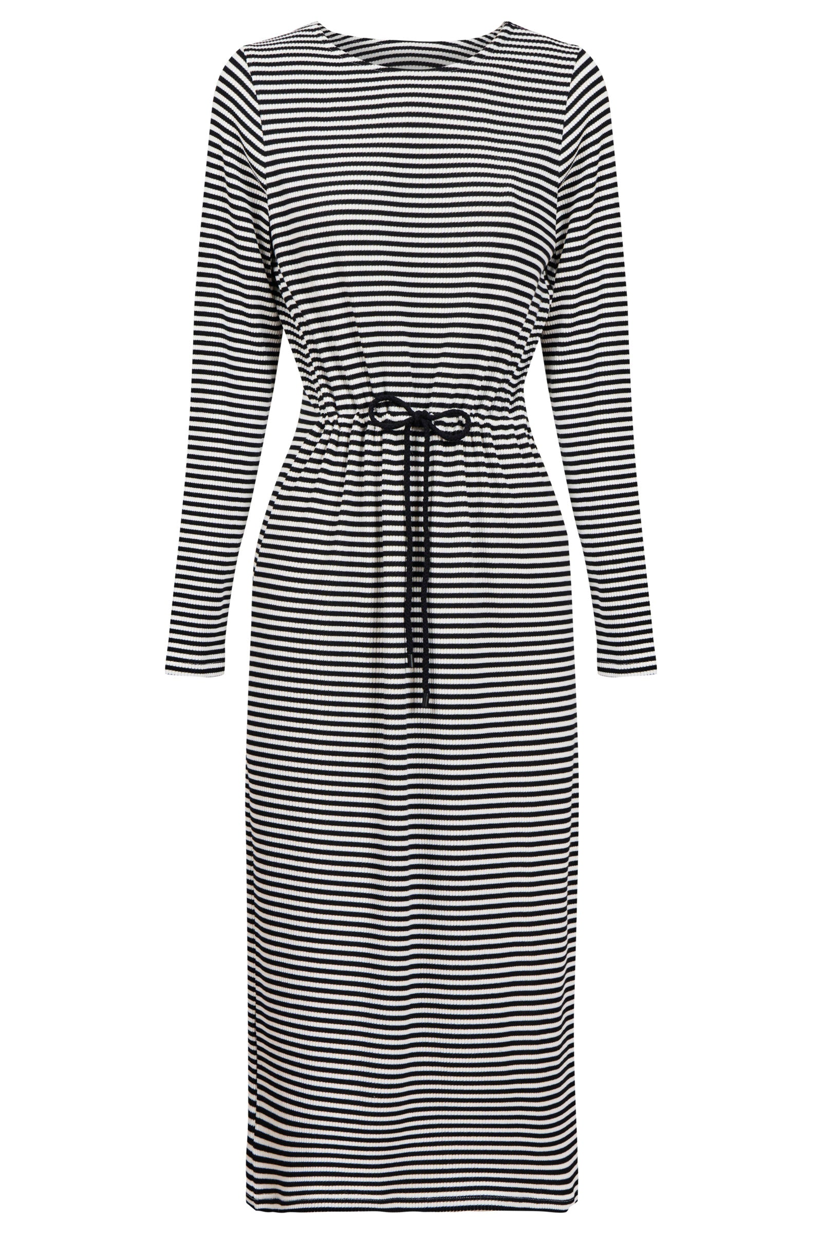 Levi Stripe Tshirt Dress - Black
