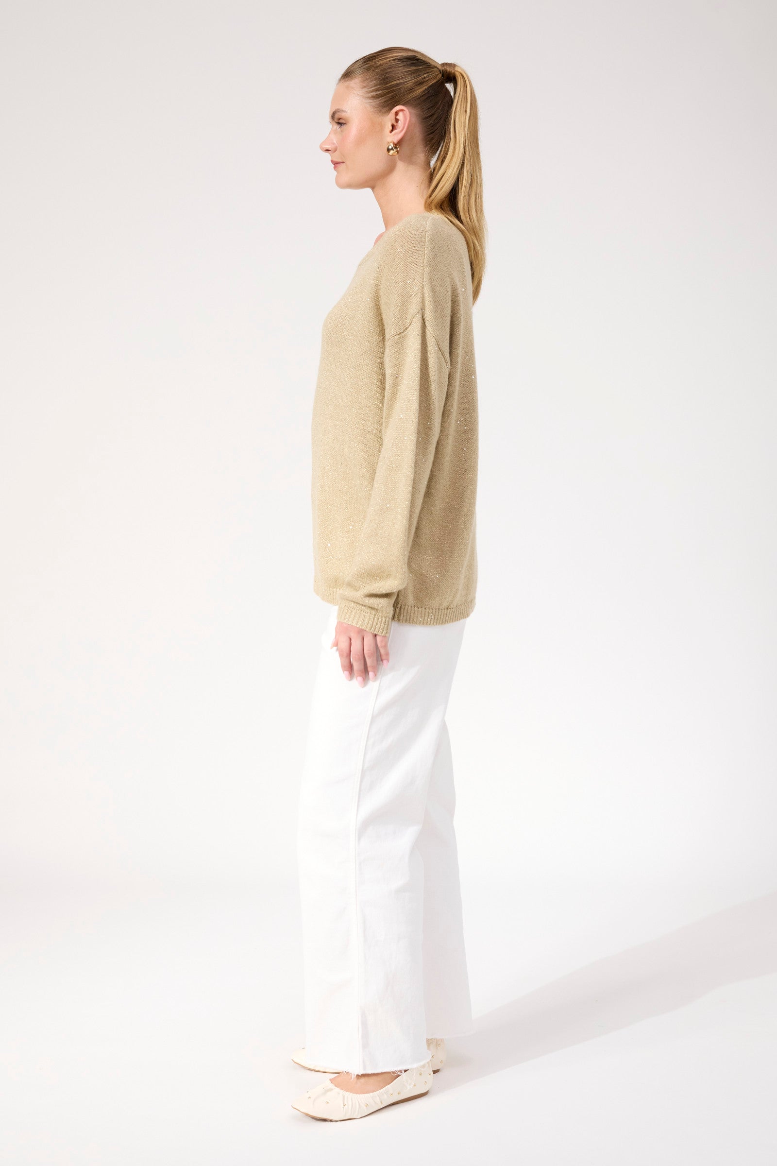 Salla Sparkle Jumper - Gold