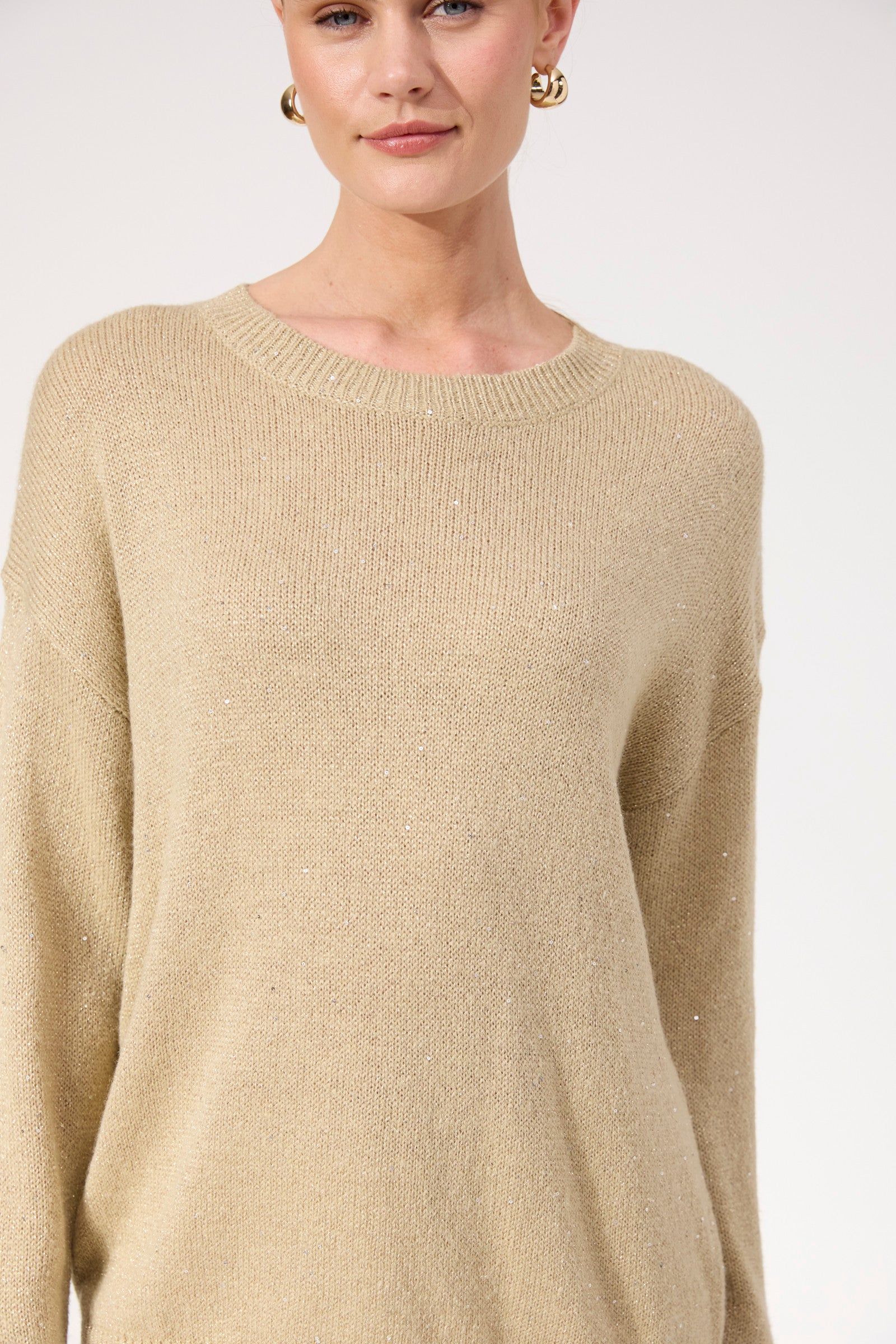Salla Sparkle Jumper - Gold