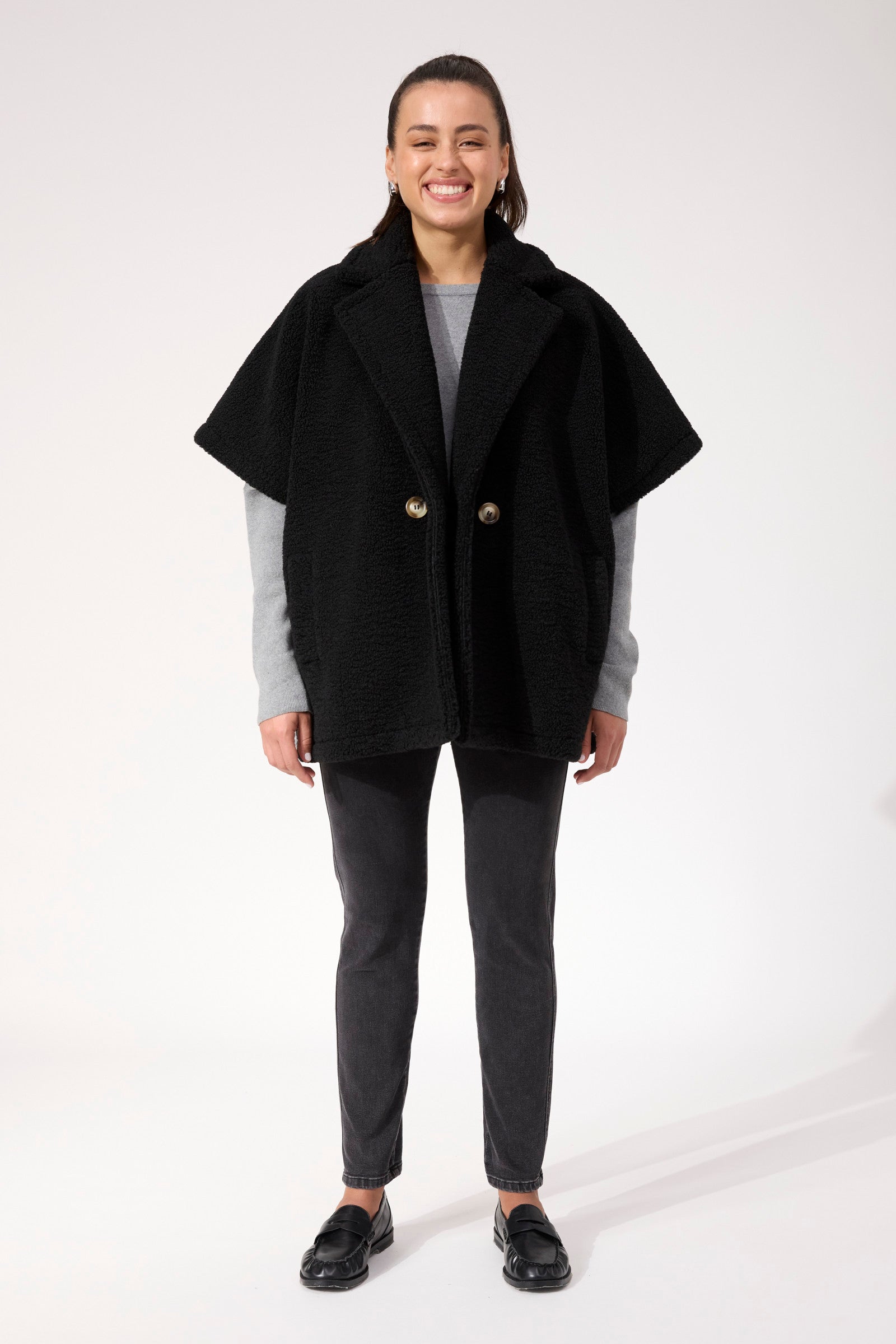 Jackson Oversized Vest - Black